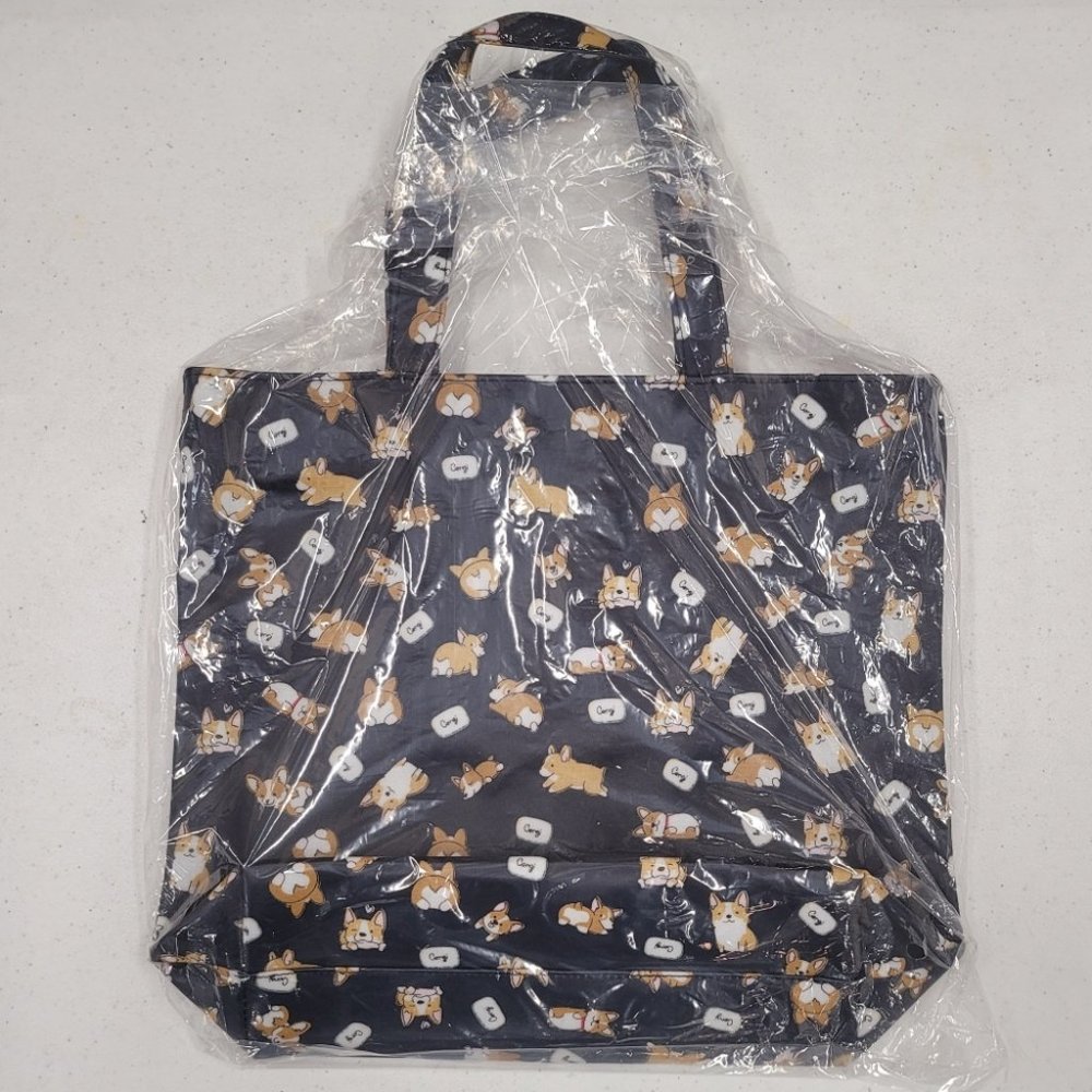 Waterproof Corgi Bucket Tote Shoulder Handbag - Picture 8 of 12
